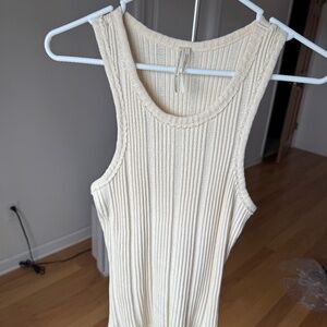 Anthropologie Cream Tank Top in Small